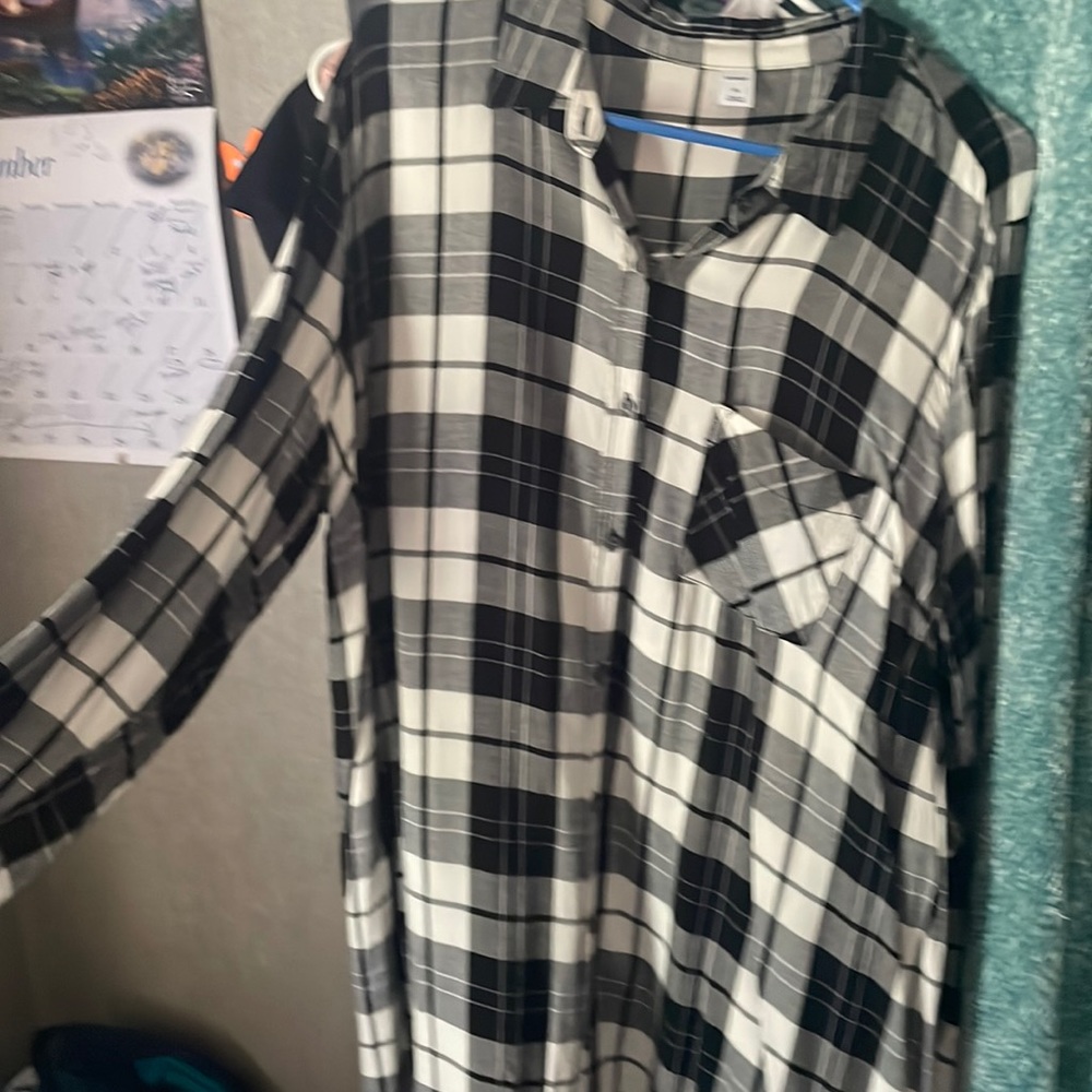 Flannel looking dress. Size XL